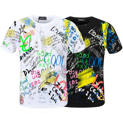 New-D2 2025SS Graffiti T-shirt