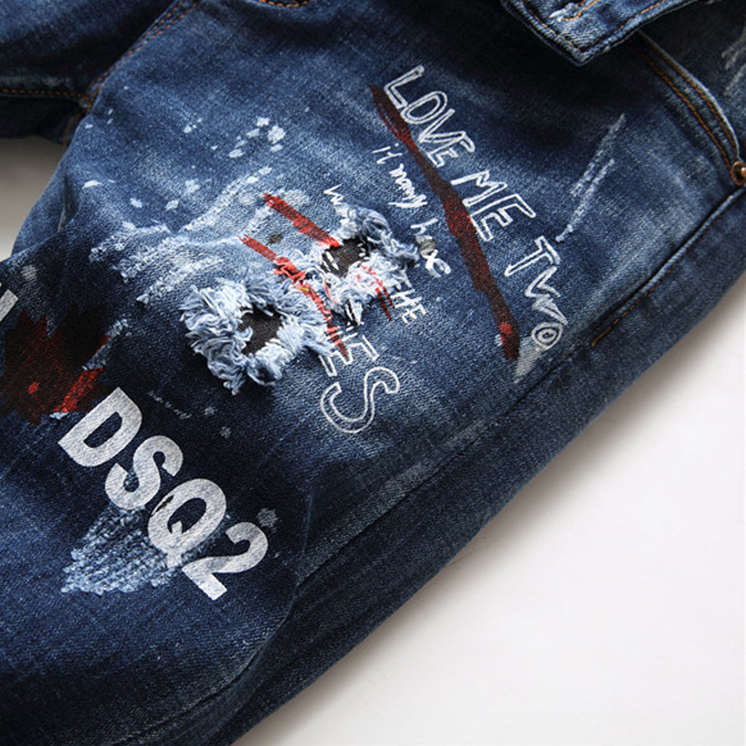 New-DSQ2 2024ss printing Jeans