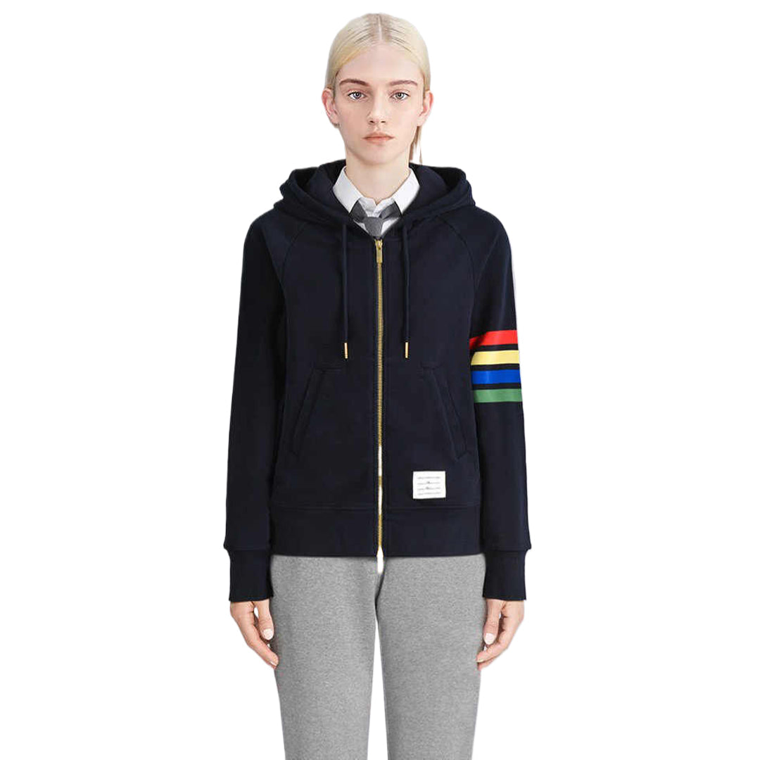 MR.TOM Rainbow Stripes Hoodie