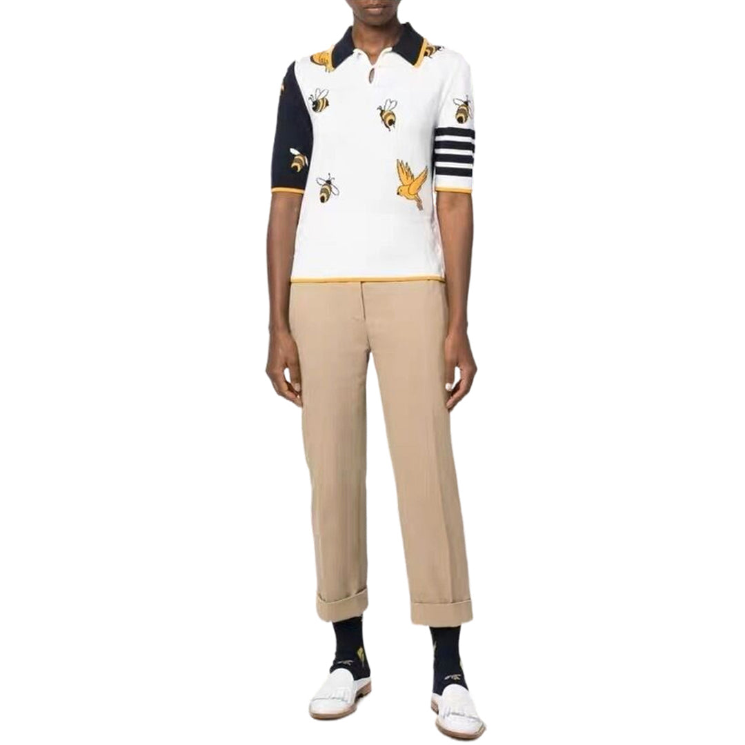 MR.TOM Bee Embroidery POLO Shirt