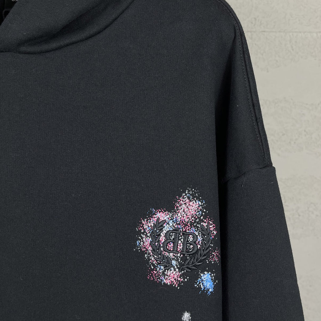 2025SS Distressed Gradient Hoodie