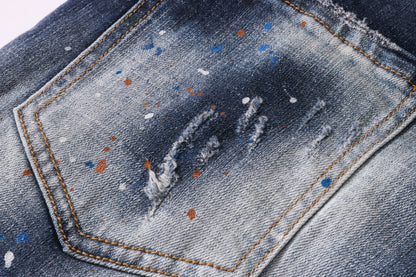 New-DSQ2 Blue Vintage Jeans
