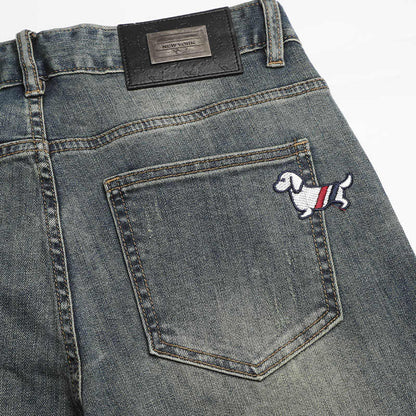 MR.TOM Embroidery Jeans