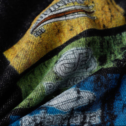 2025SS Graffiti Denim Shorts