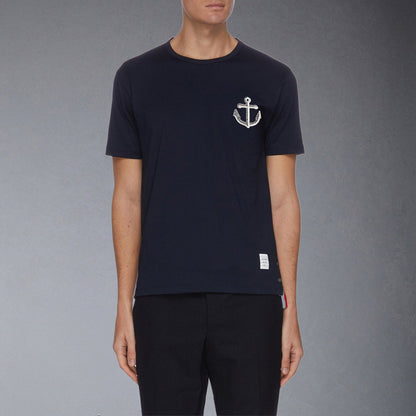 MR.TOM Anchor Embroidery  T-shirt