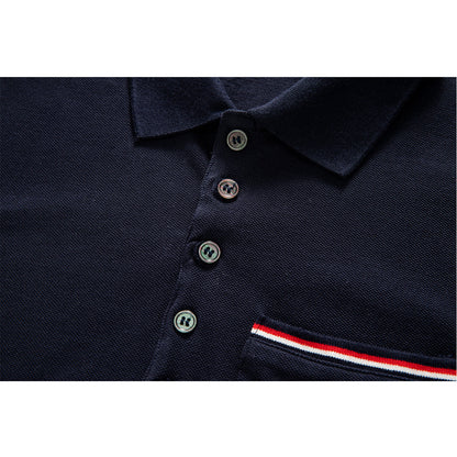 MR.TOM Pocket Stripes POLO Shirt