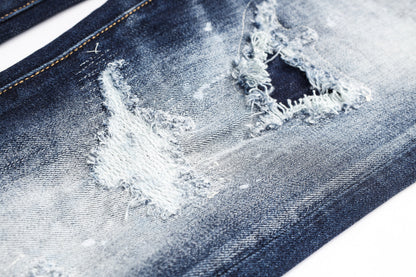 New-DSQ2 Blue Ripped Jeans