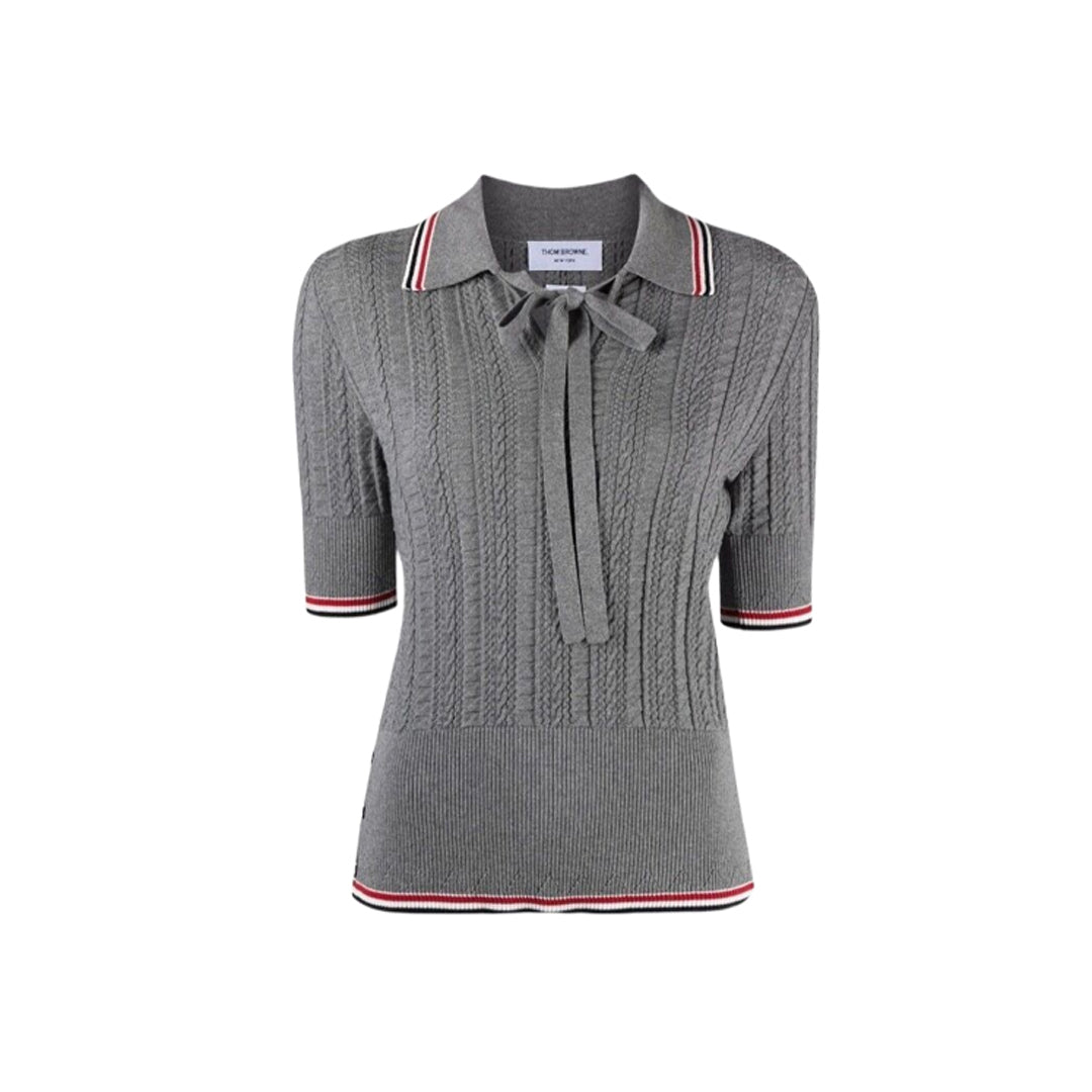 MR.TOM  Women stripe POLO shirt