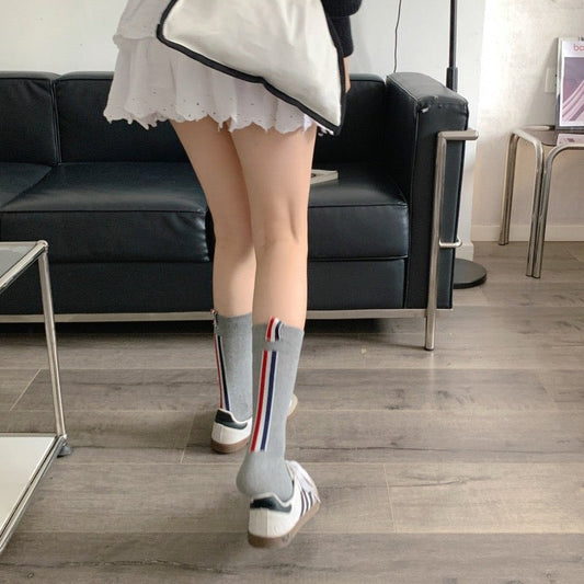 2025ss Four stripe socks