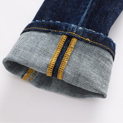 New-DSQ2 Frayed patch Jeans