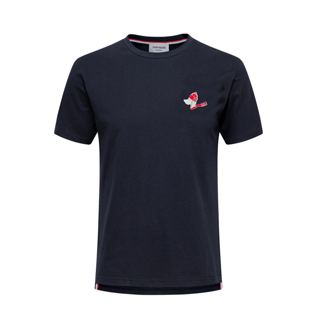 MR.TOM Christmas Dog Embroidery T-shirt