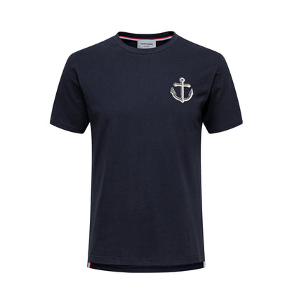 MR.TOM Anchor embroidery T-shirt