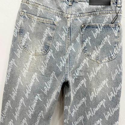 2025SS Man Lettering LOGO Jeans