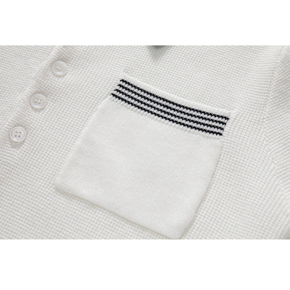 MR.TOM  Women stripe POLO shirt