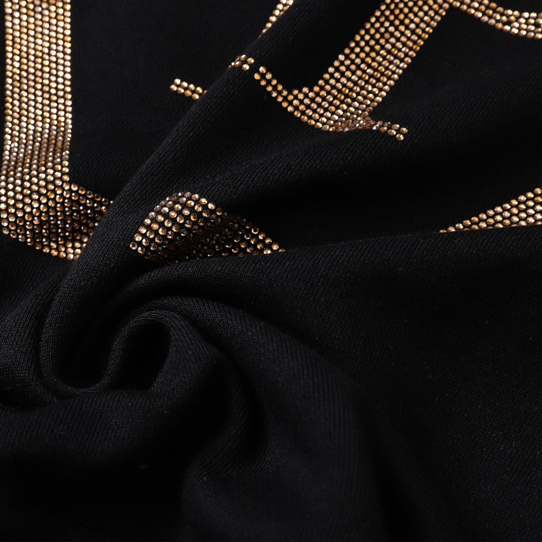 New-New 2025SS Black Hoodie