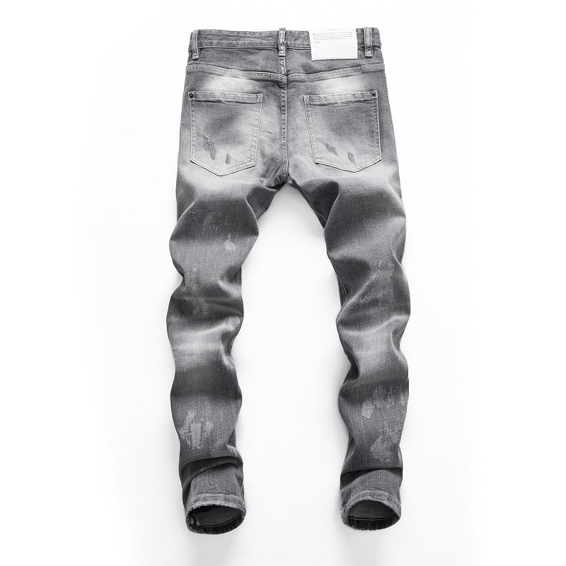 New-DSQ2 Washed furious gray Jeans