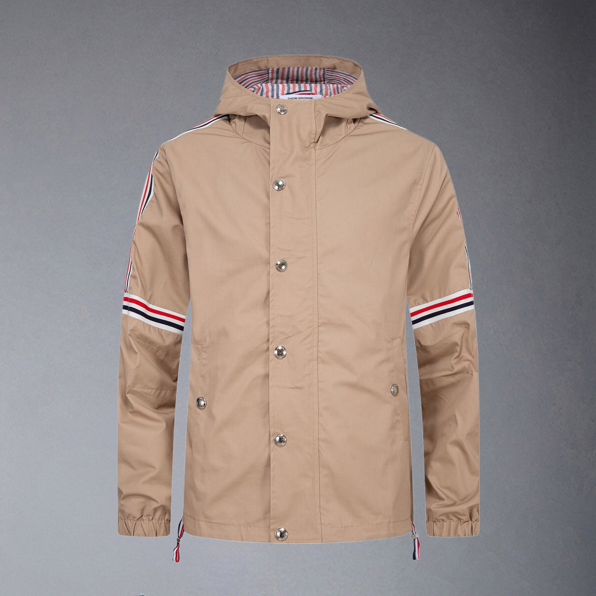 MR.TOM Khaki Hooded Jacket