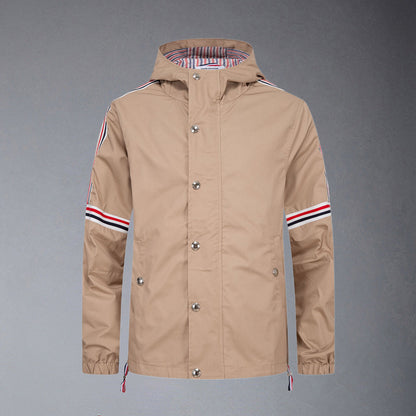 MR.TOM Khaki Hooded Jacket