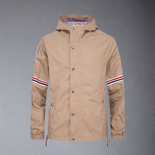 MR.TOM Khaki Hooded Jacket