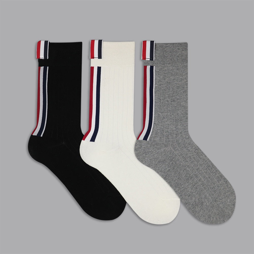 2025ss Four stripe socks