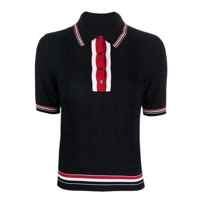 MR.TOM  Women Ribbon POLO shirt