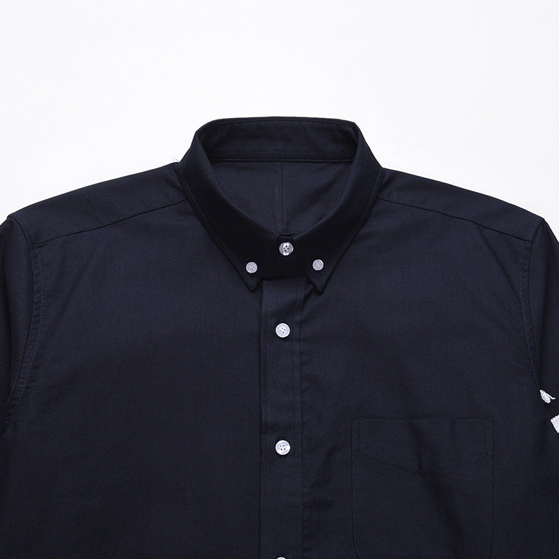 MR.TOM 4-Bar Embroidery Shirt