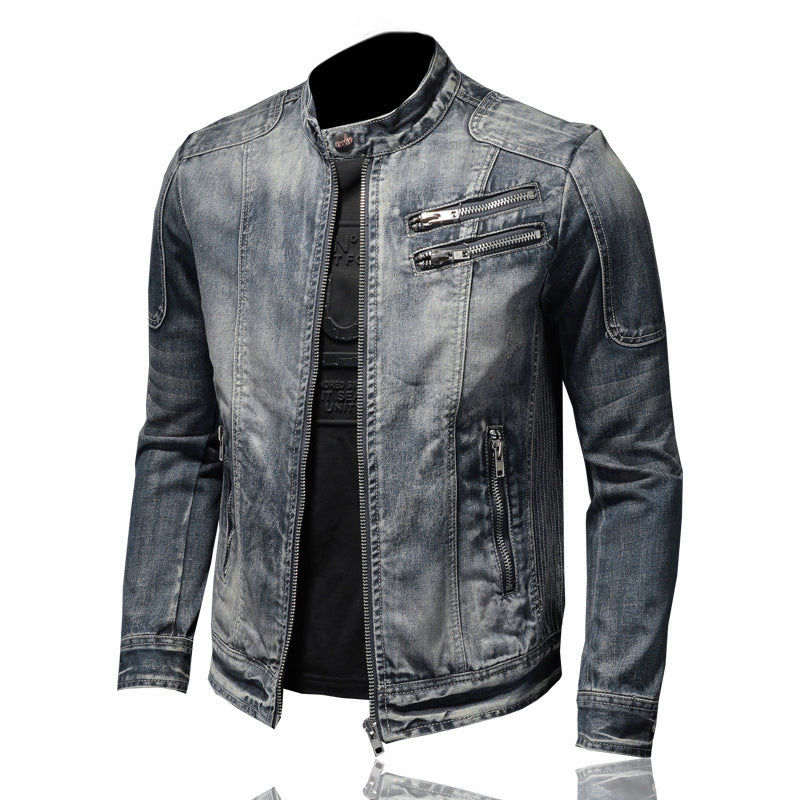 New D2 Distressed Denim Jacket