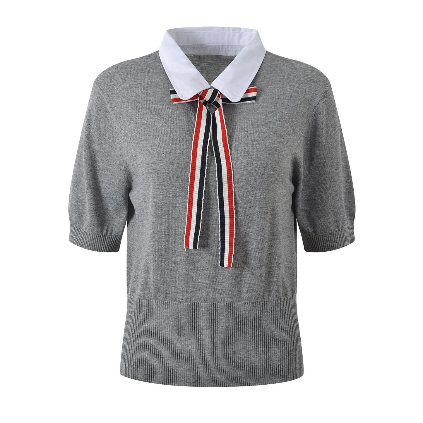 MR.TOM  Women Ribbon POLO shirt