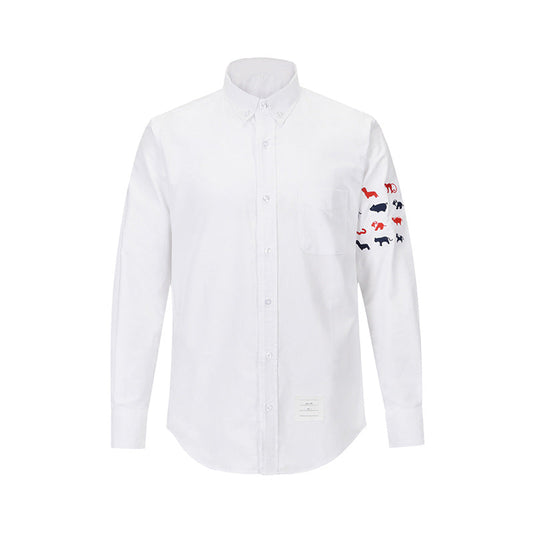 MR.TOM 4-Bar Embroidery Shirt